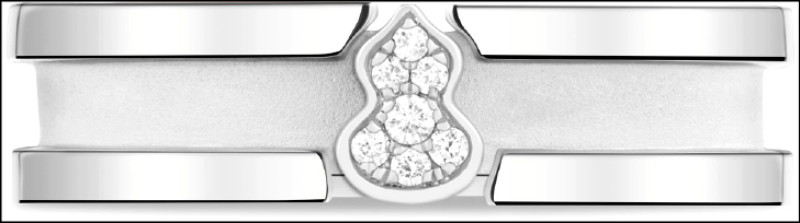 Wulu Eternity 18K白金鑲鑽戒指，5mm，91,000元。