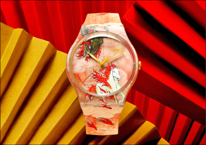 SWATCH RIDING THE CLOUDS馬年限定腕錶，3,100元。