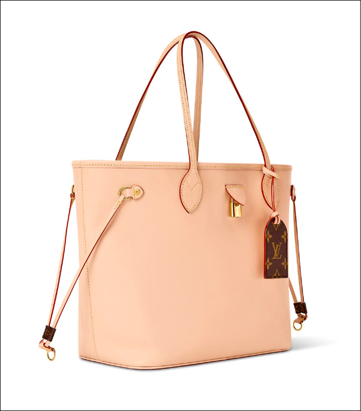 Louis Vuitton VVN系列Neverfull肩背包。