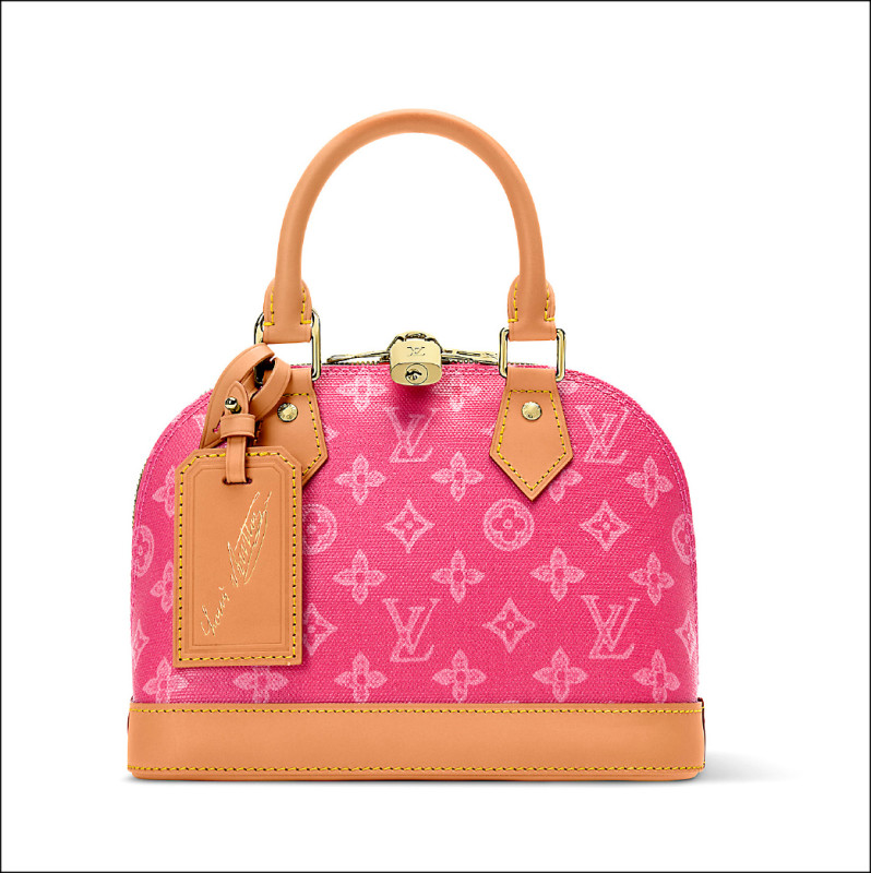 Louis Vuitton Monogram Origine系列Rose ruban（粉紅）Alma BB手提包。