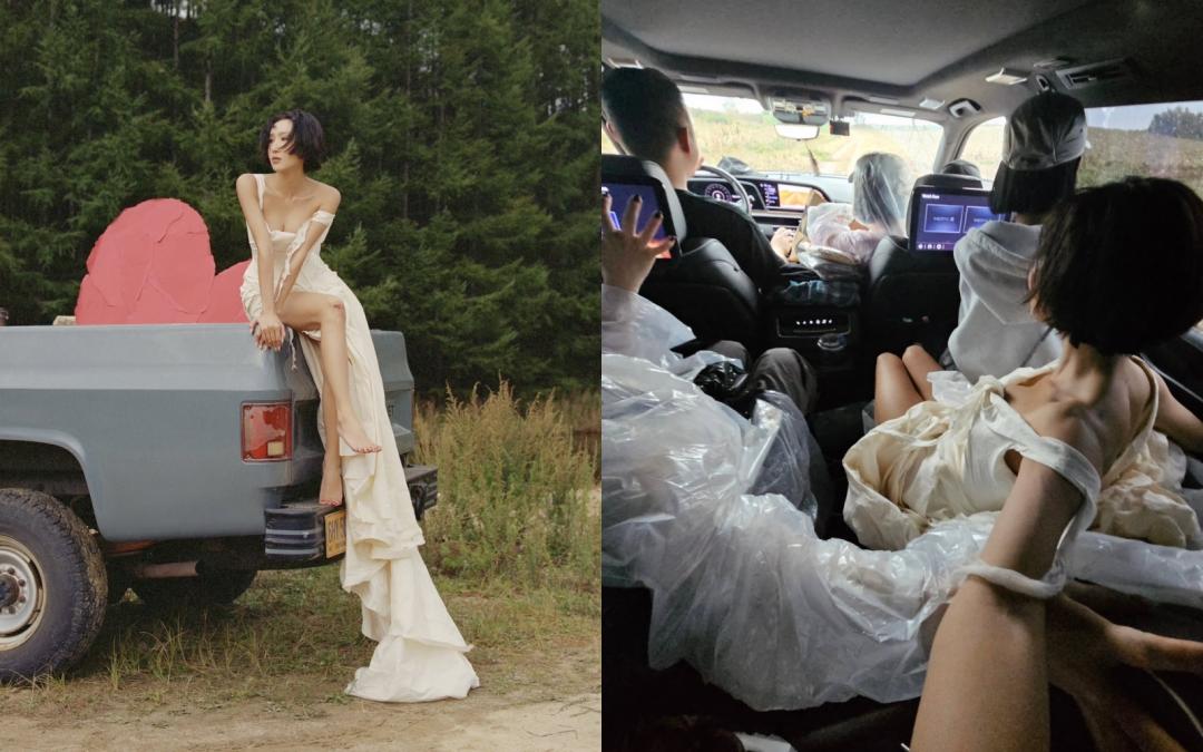 華莎2025回顧文也包含拍攝新歌〈Good Goodbye〉的花絮照。