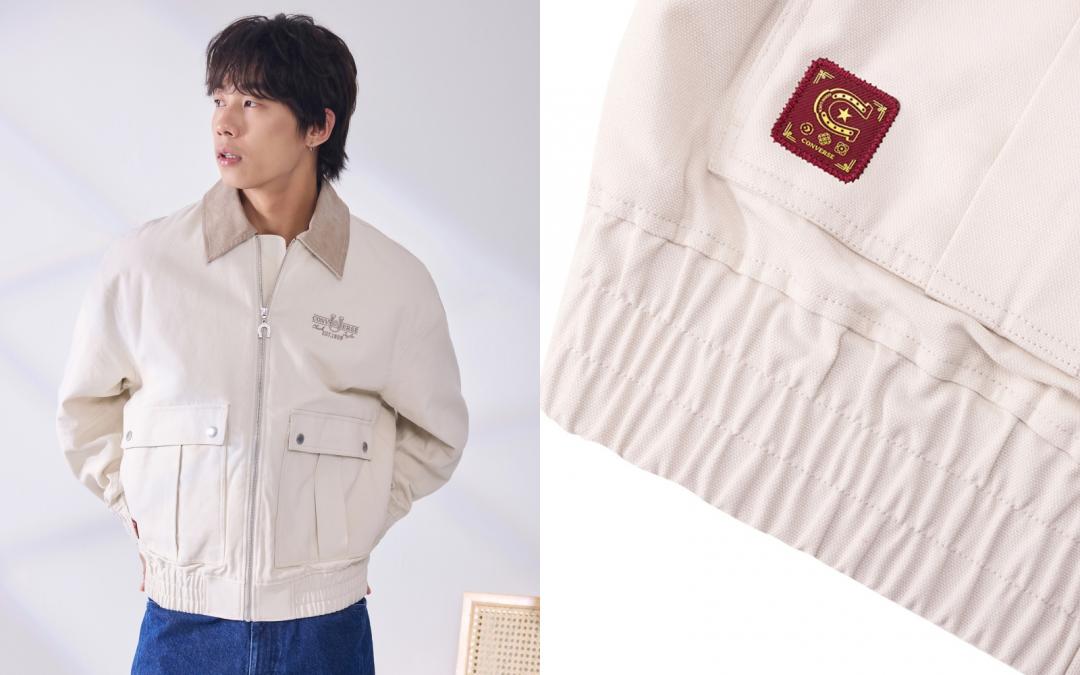 透過馬蹄鐵拉鍊裝飾以及刺繡識別標誌呼應歡慶佳節的主題。