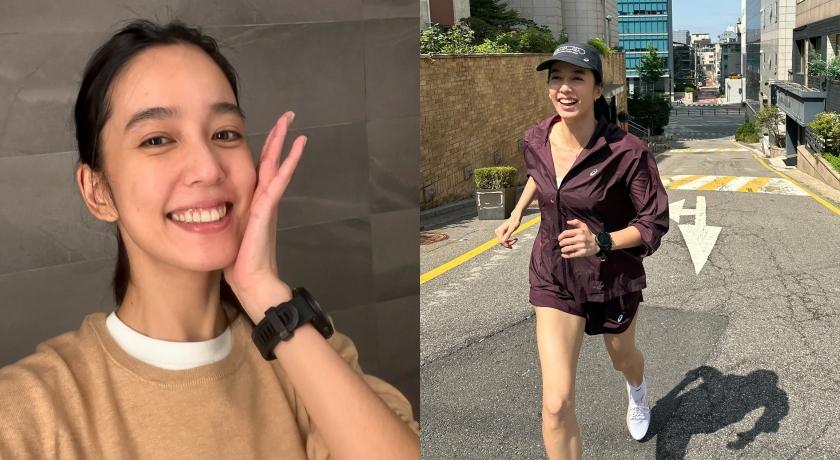 陳庭妮發現運動後的肌膚散發自然紅潤的光澤，讓她愛上自己。