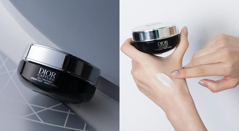 迪奧逆時活氧膠原晚霜，逆轉夜間彈潤危機。