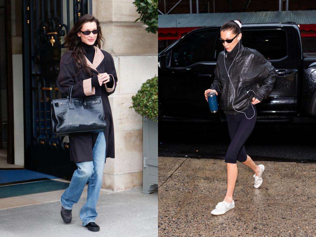 超模貝拉哈蒂德是斷貨款Cristina狂粉，鞋櫃擁有多色版本，先前曾被捕捉到換穿黑白雙色版本出街的畫面。