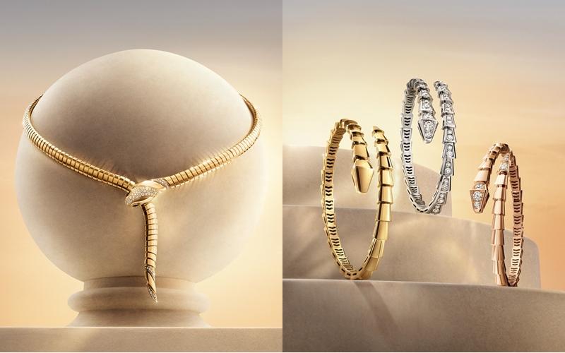 安海瑟薇佩戴的是寶格麗經典Serpenti系列作品。（翻攝自instagram）