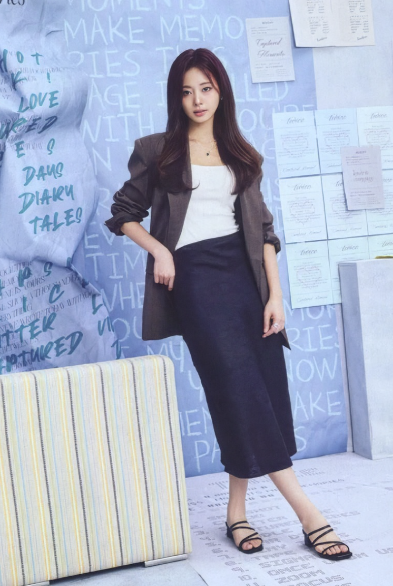 子瑜穿平底鞋仍高人一等。(翻攝自X)