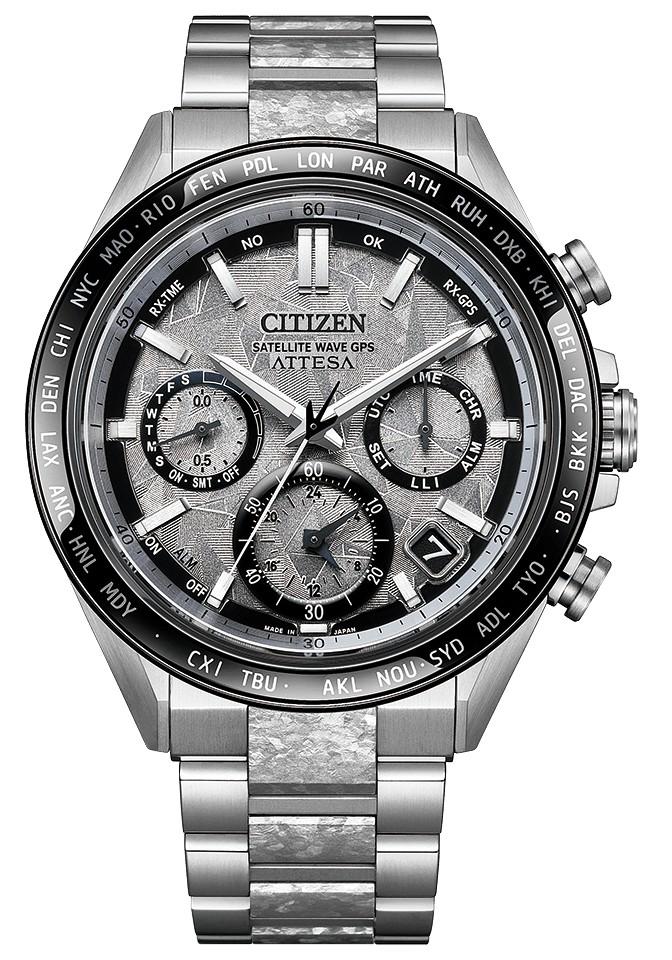 CITIZEN光動能GPS衛星對時錶CC4076-65A，79,800元。