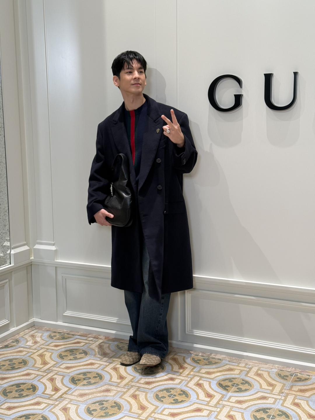 林柏宏出席GUCCI 2026 La Famiglia春夏新品系列發表。（記者余崇慧攝）