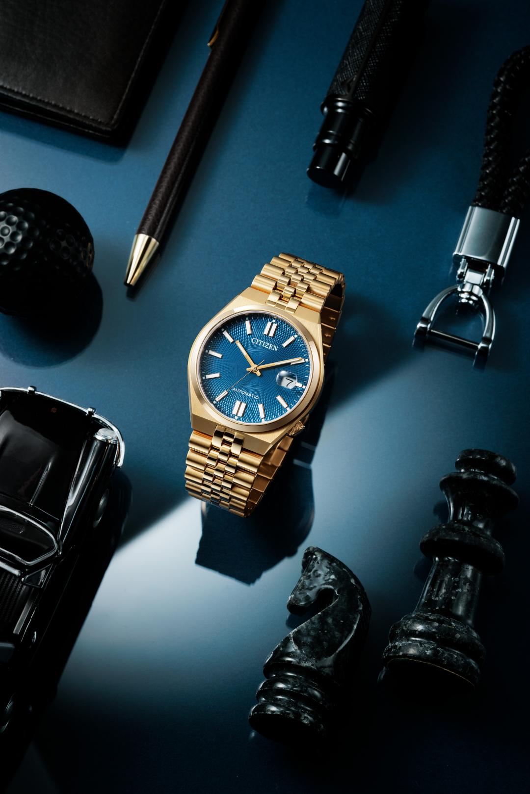 TSUYOSA 60搭配全新五珠式鍊帶，NK0023-57L錶款19,800元。