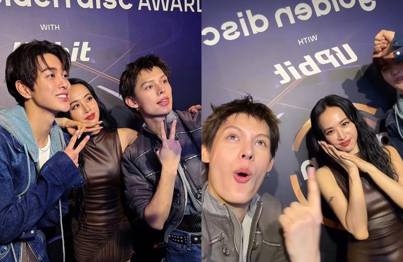 蔡依林在後台與Cortis成員拍影片。（翻攝自instagram）