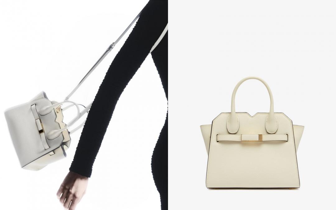 Milano包款以羊皮紙白描繪優雅高級感。