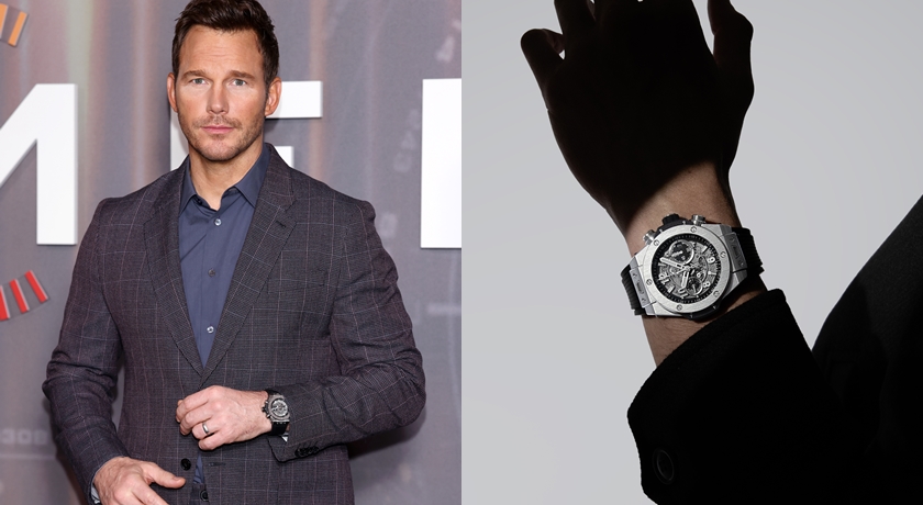 克里斯普瑞特宣傳新片亮相！腕間那一只鈦金計時錶瞬間成紅毯話題