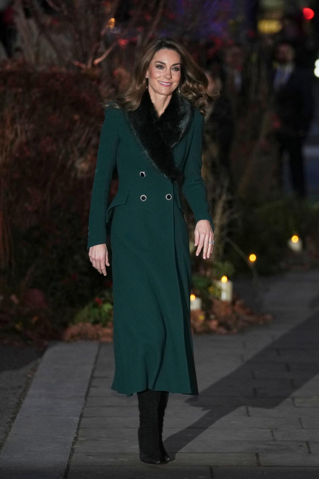 凱特王妃擅長舊衣新穿。(美聯社)