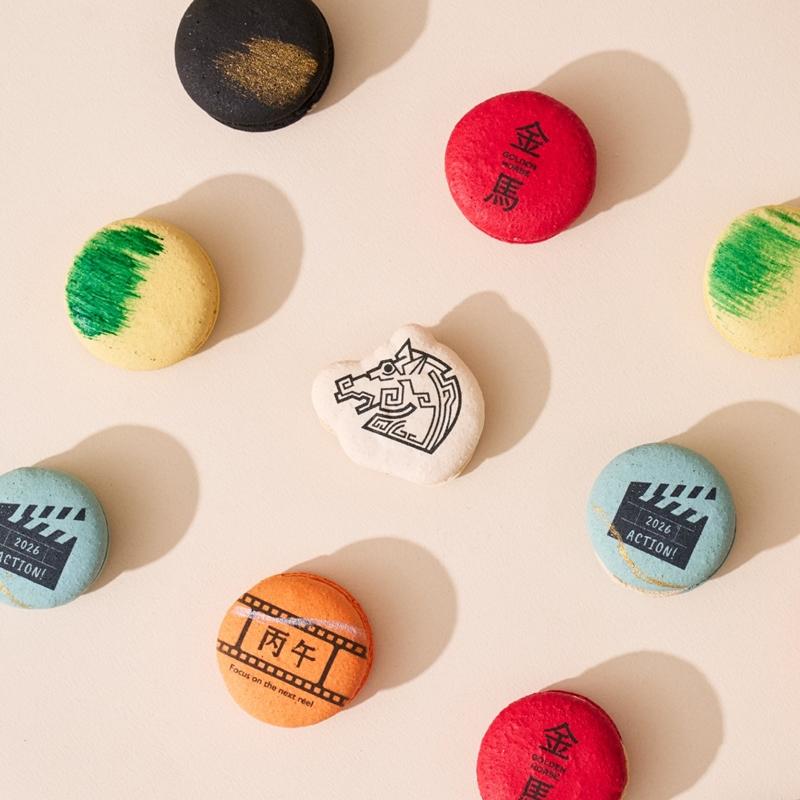 Pinkoi x 金馬 x MANO MANO｜《幸福蜜馬》馬卡龍禮盒。（Pinkoi提供）