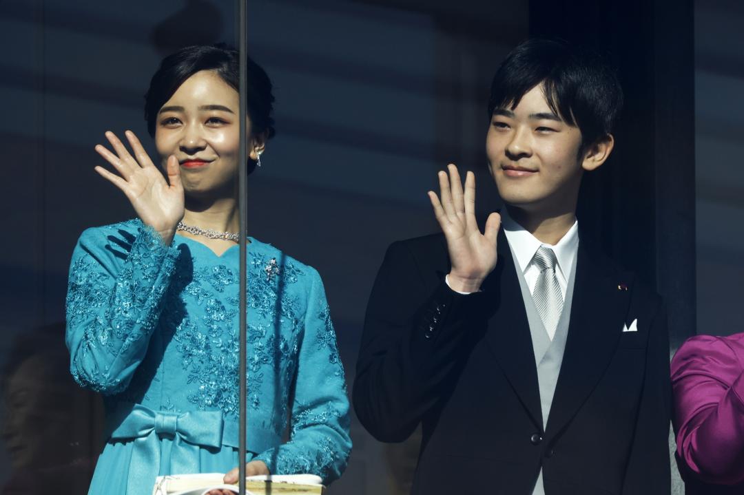 佳子公主與弟弟悠仁親王。(歐新社)