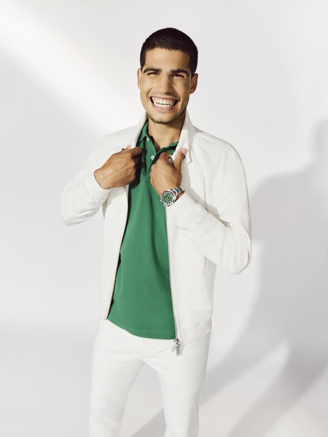 艾卡拉茲自2022年成為勞力士代言人。（勞力士提供）