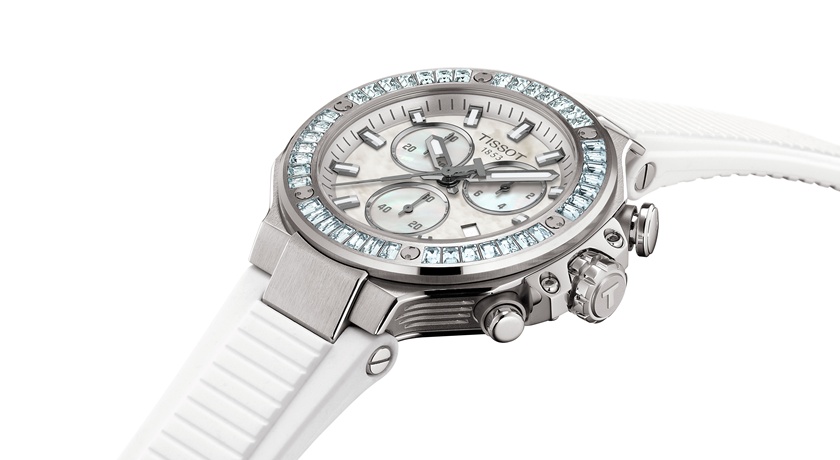 天梭TISSOT最熱血T-Race首推38毫米！鑽石錶圈搭珍珠母貝 又美又帥