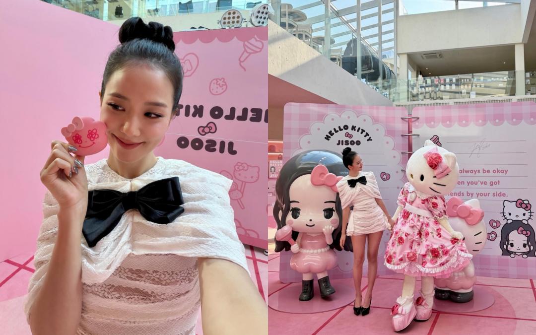 Hello Jisoo與Hello Kitty，誰更萌？