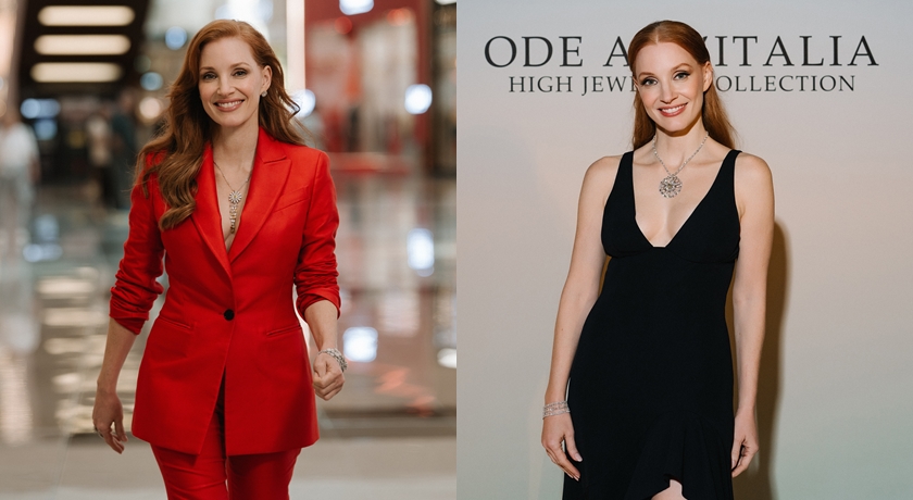 影后潔西卡雀絲坦穿衣沒再怕！從深V西裝到高衩禮服全都完美駕馭