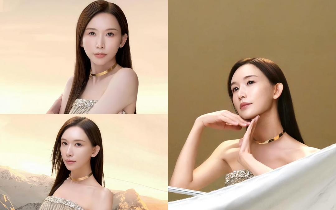 雖然產後身材回歸從前，但林志玲的臉卻在此次新照曝光後，被指顴骨線條變俐落，跳脫以往甜美感。