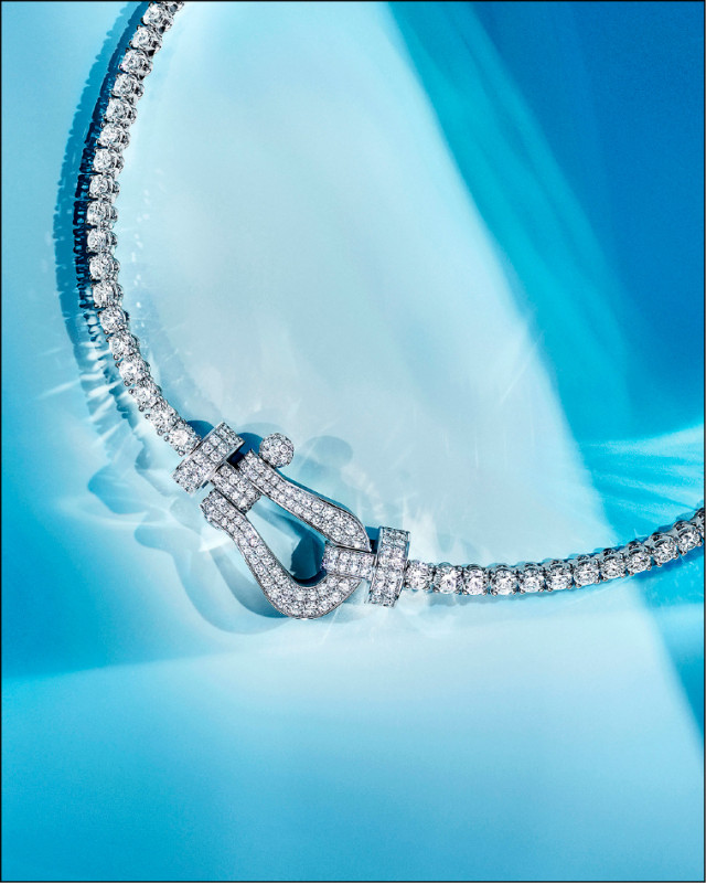 FRED Force 10 XL項鍊，主要材質：白金、鑽石。