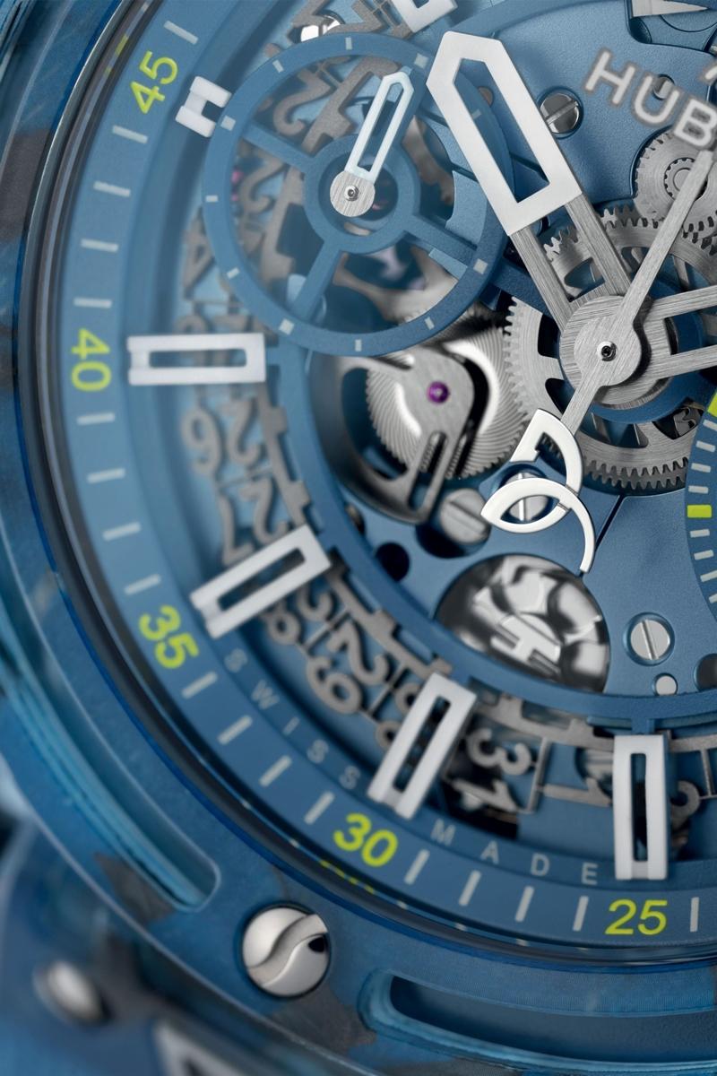 為符合高強度運動需求，整體重量僅49.5克。（Hublot提供）