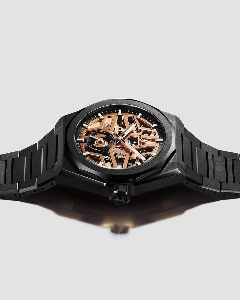 DEFY Skyline Skeleton天際線鏤空腕錶，615,100元。（ZENITH提供）