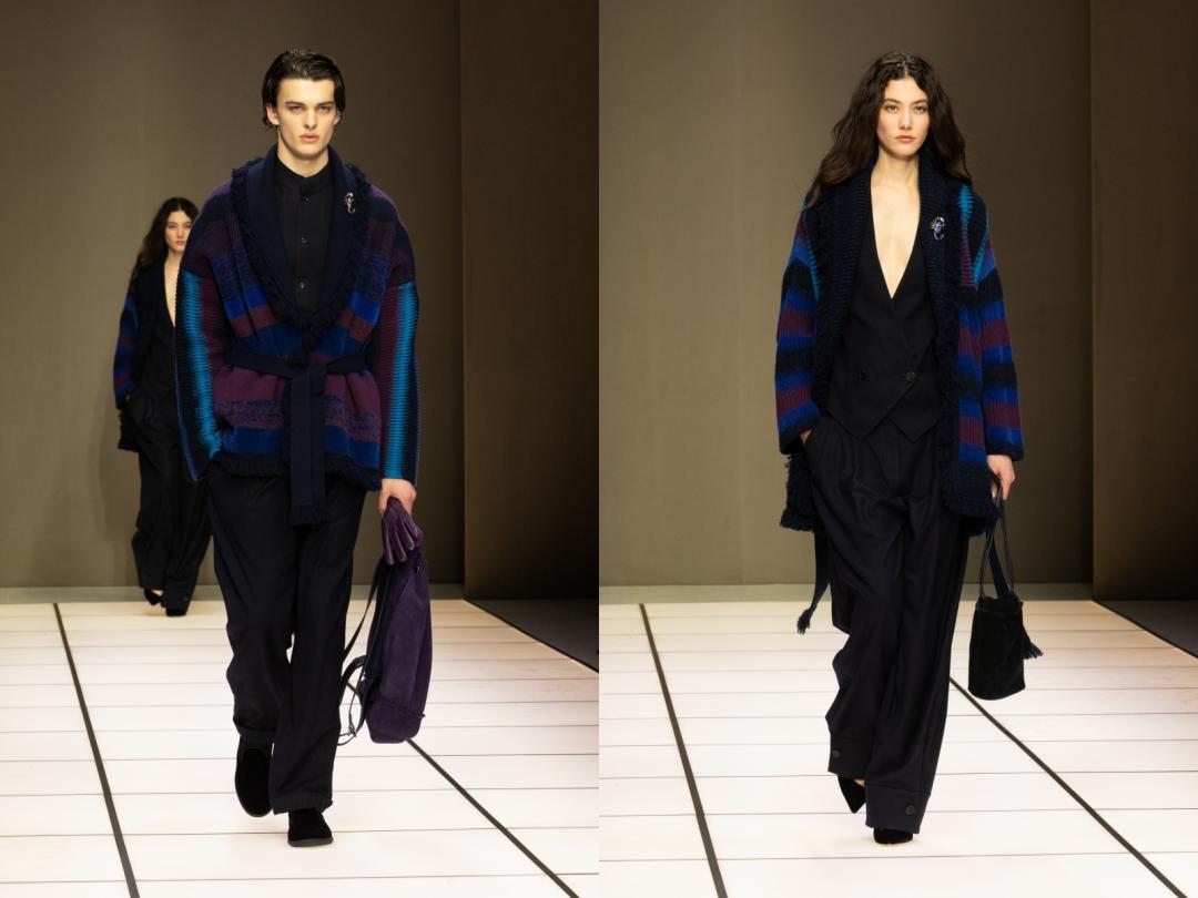 針織面料持續與義大利手工針織品牌Alanui合作。