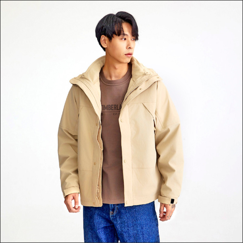 TIMBERLAND Winnick防水三合一外套（男款／米色），原價13,000元、特價9,100元。