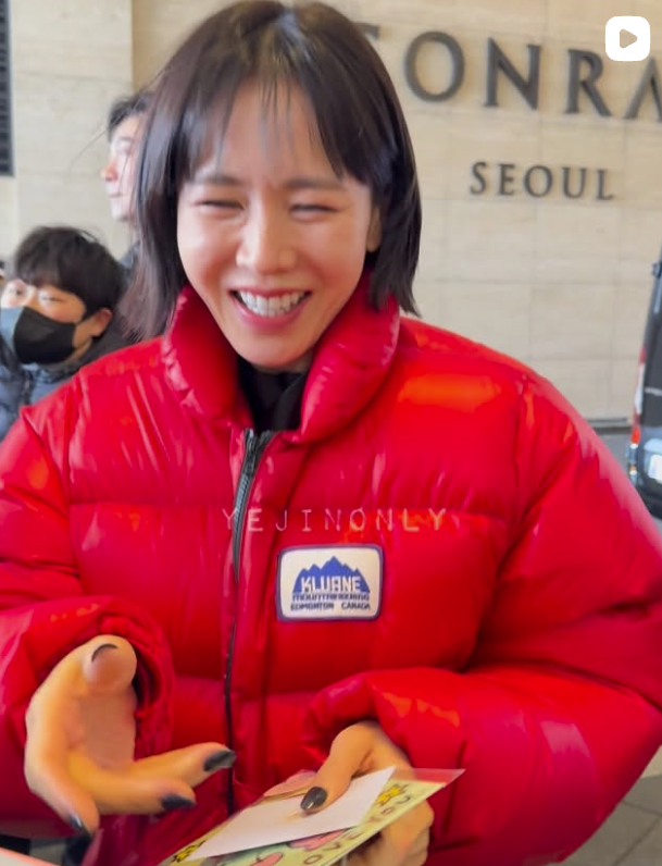 孫藝真的羽紅衣掀起話題。(翻攝自IG)