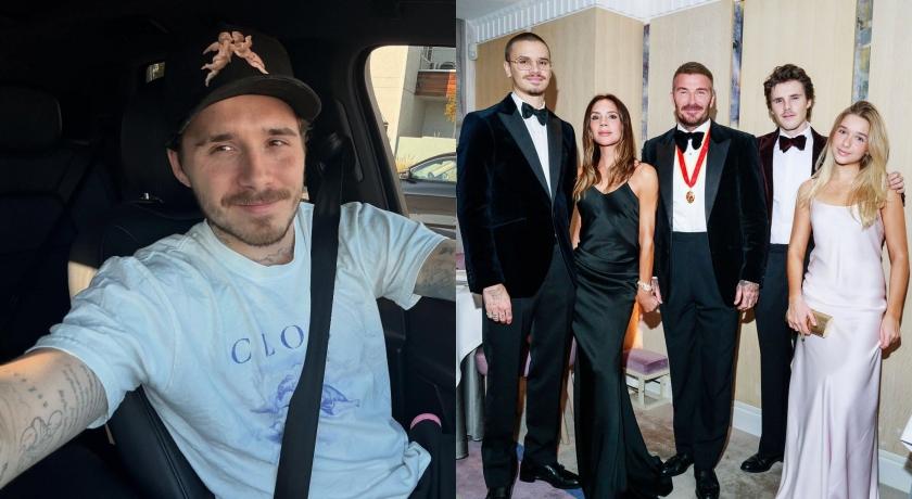 布魯克林貝克漢自從與老婆妮可拉佩茲（Nicola Peltz）結婚後，逐漸淡出貝克漢家族聚會。