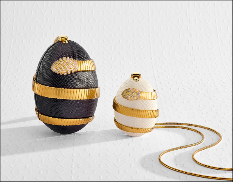 BVLGARI ICONS Minaudière系列Tubogas晚宴包。
