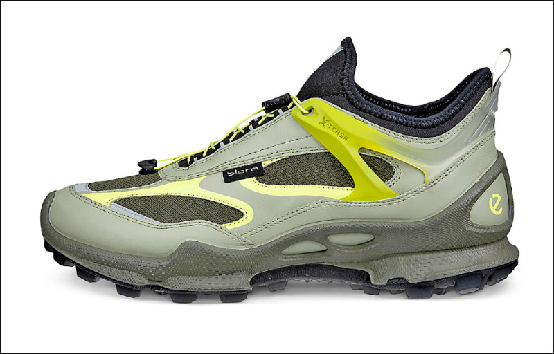 BIOM C-TRAIL防水戶外休閒運動大地綠拼接檸檬黃配色男鞋，9,980元，將於3月正式上市。
