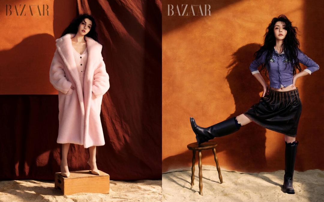 淺色調與非對比色調的搭配，減輕這組照片的復古風格。