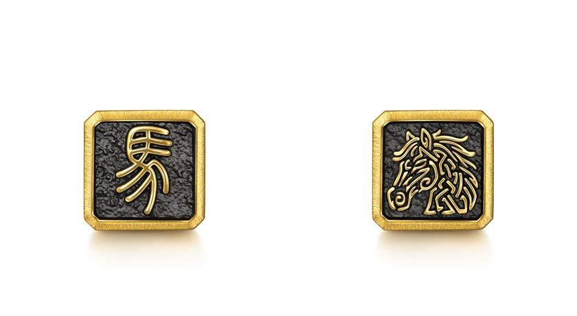 Charme酷黑生肖馬足金串飾，15,800元。