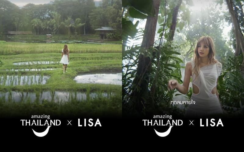 在全新宣傳影片中，Lisa一套腰際挖空白色短洋裝性感無敵掀起討論。（翻攝自instagram）