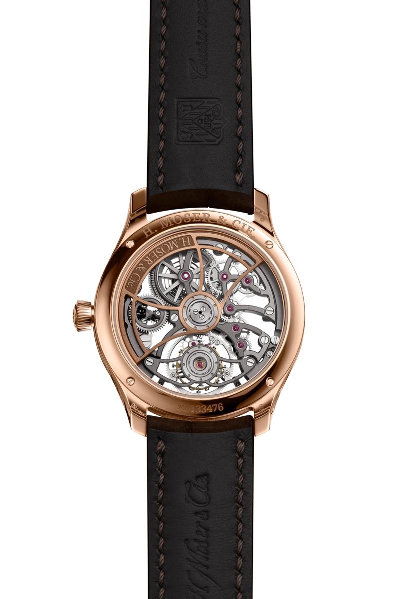 通透視覺設計，從透視後底蓋欣賞更感震撼。（H. Moser & Cie.提供）