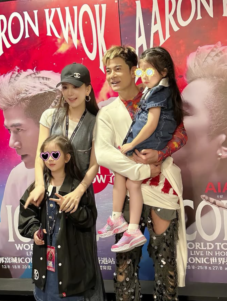 方媛經常帶著女兒為郭富城的演唱會加油。