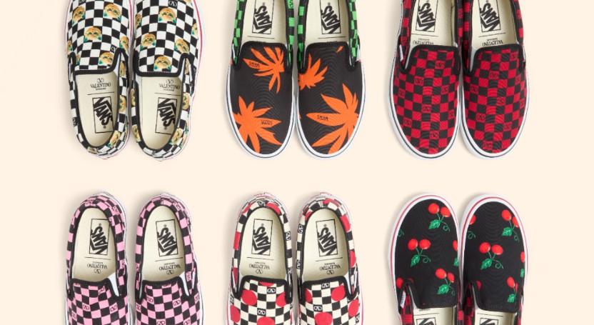 范倫鐵諾聯名Vans再造話題 6款中性設計揮灑趣味玩心 貓咪印花回歸煥發俏皮活力