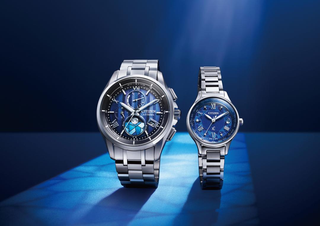 CITIZEN推出DEAR Collection情人節對錶，BY1000-51L錶款44,800元、EC1160-71L錶款34,900元。（CITIZEN提供，以下同）