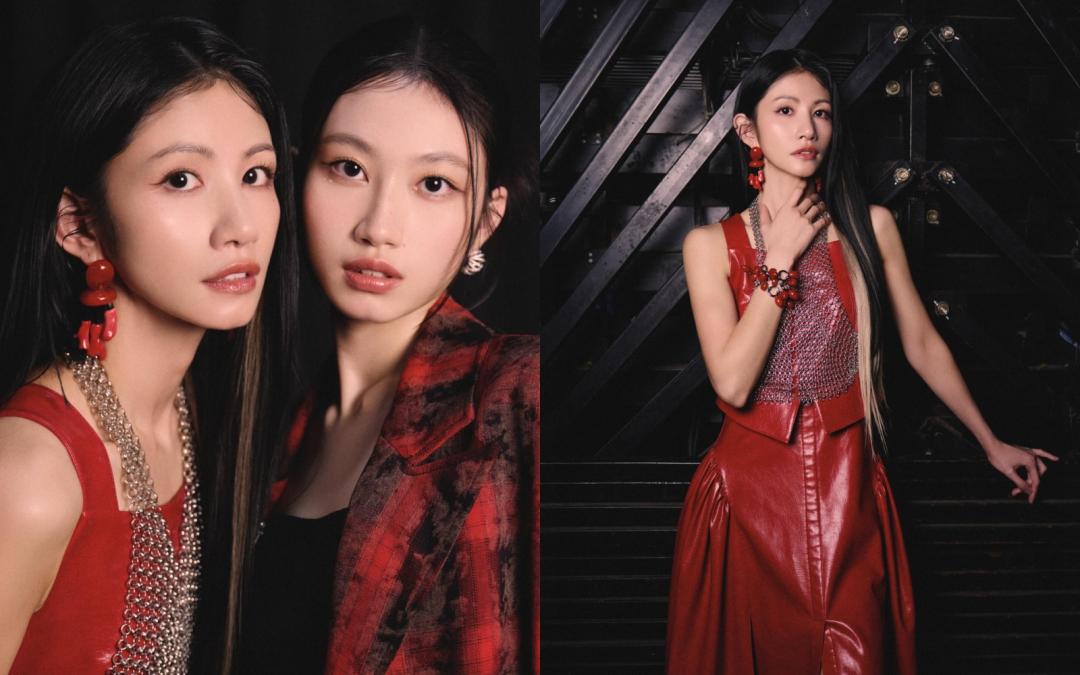 李千娜保養得超好，凍齡感與少女體態讓她在女兒身旁，說是「姊姊」也合理。