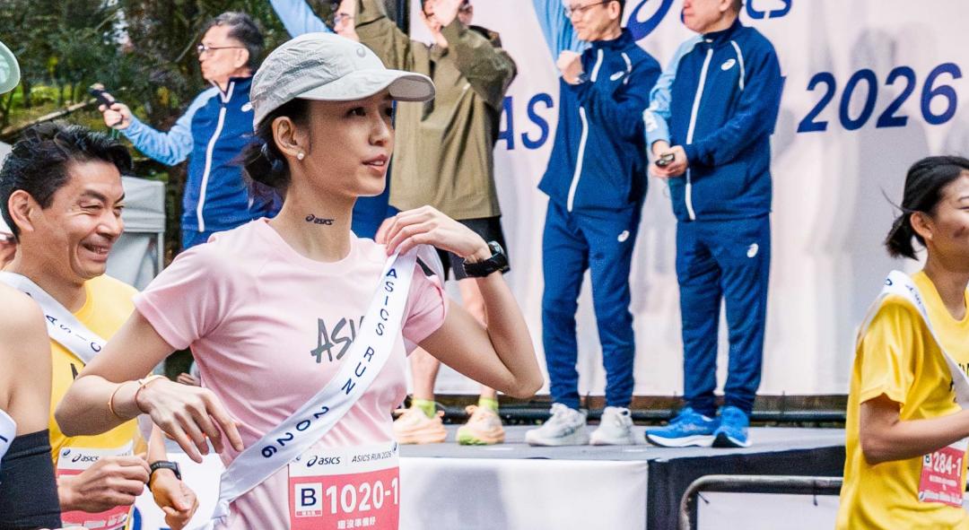 陳庭妮剛從巴黎回來，馬上投入路跑盛會。