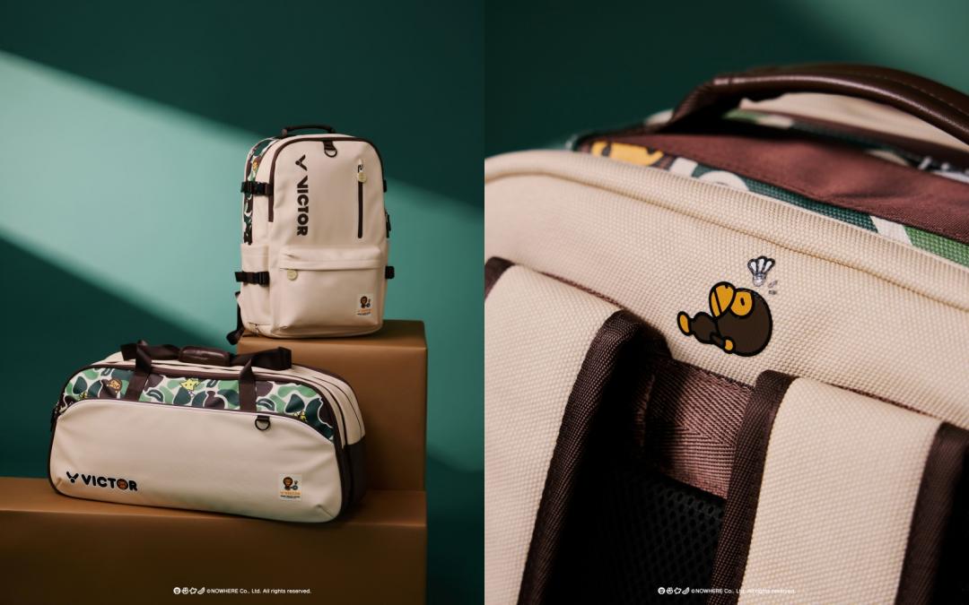 聯名系列包款，後背包（NT$2,280）、矩形包（NT$2,680）。