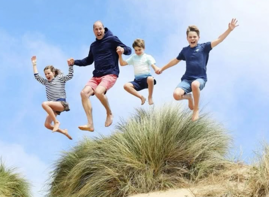 威廉王子一家人都熱愛運動。(翻攝自IG)