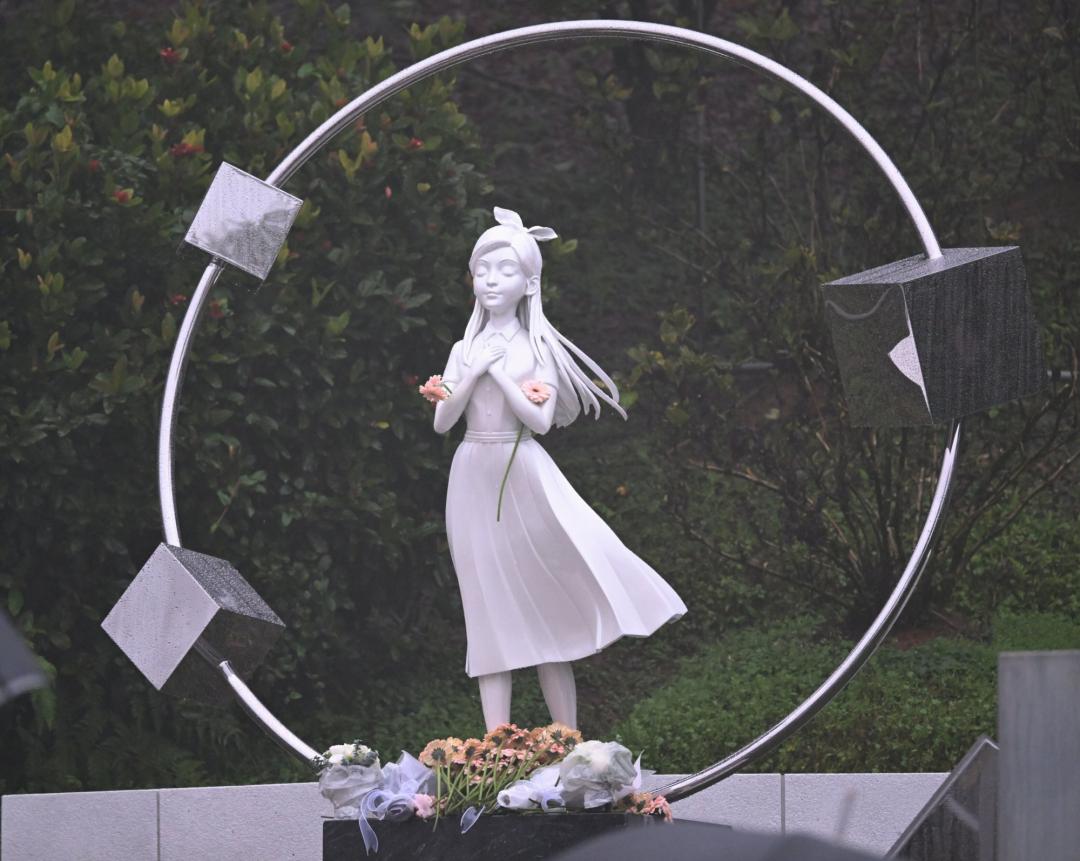 大S紀念碑《熙媛的永恆軌道》於逝世週年正式揭幕。（圖／記者潘少棠攝）