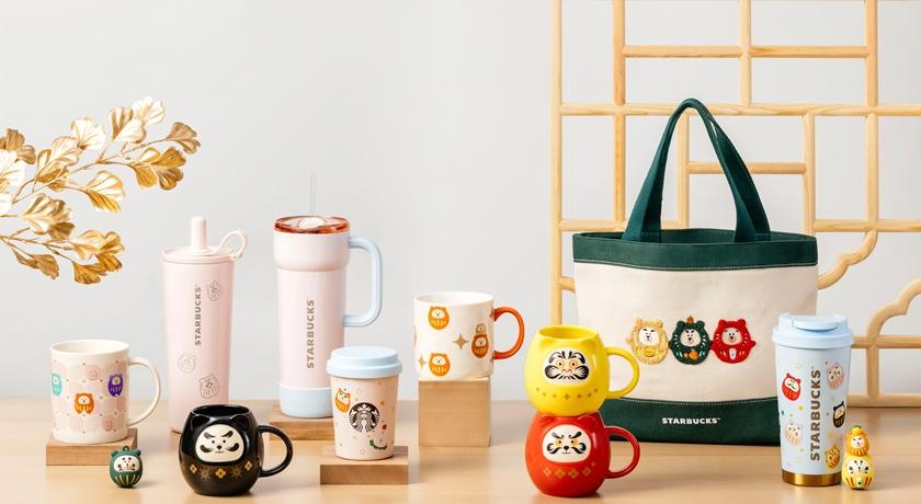 立春必備！萌達摩登陸星巴克 cups & 周邊全攻略