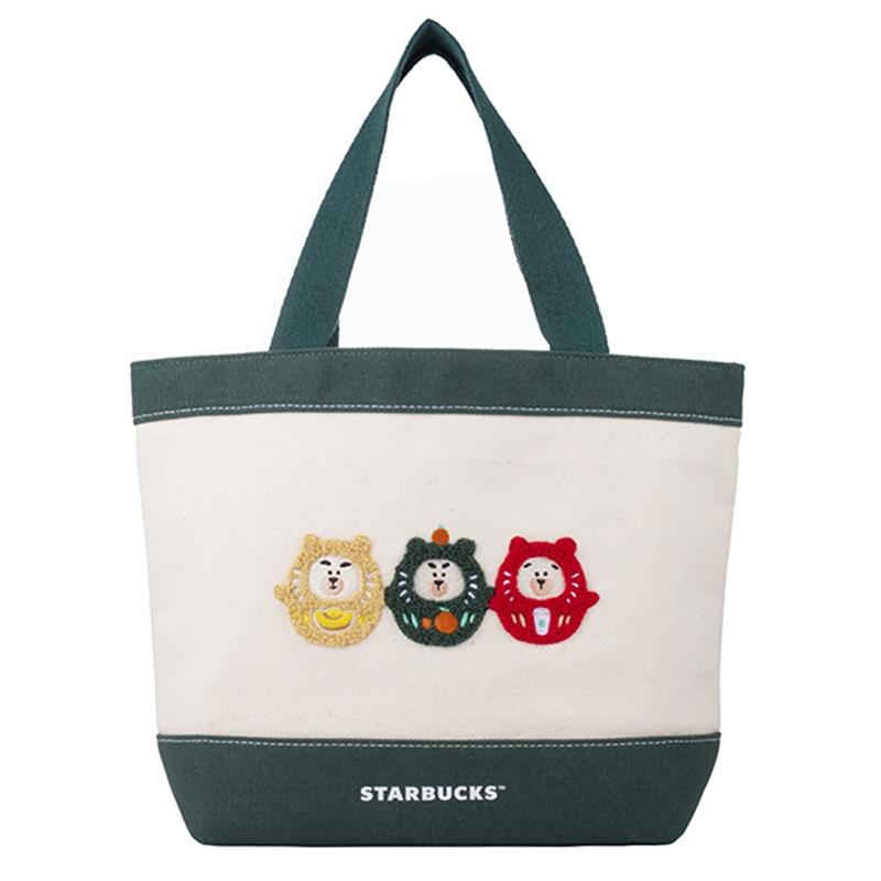 祝福達摩小熊提袋，650元。（Starbucks提供）