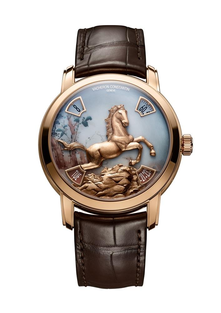 Métiers d’Art藝術大師系列十二生肖傳奇之馬年腕錶，粉紅金款，限量25只，價格店洽。