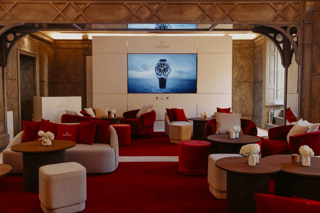 OMEGA身為米蘭冬季奧運官方計時夥伴，特別打造OMEGA House品牌專屬空間。(OMEGA提供，以下同)